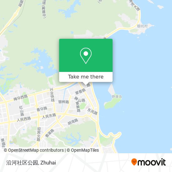 沿河社区公园 map