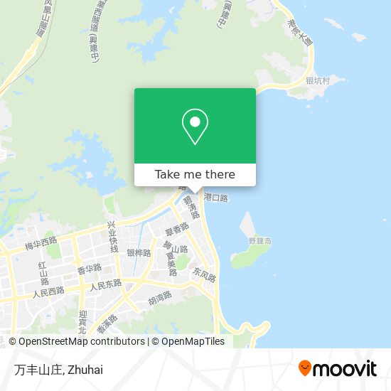万丰山庄 map