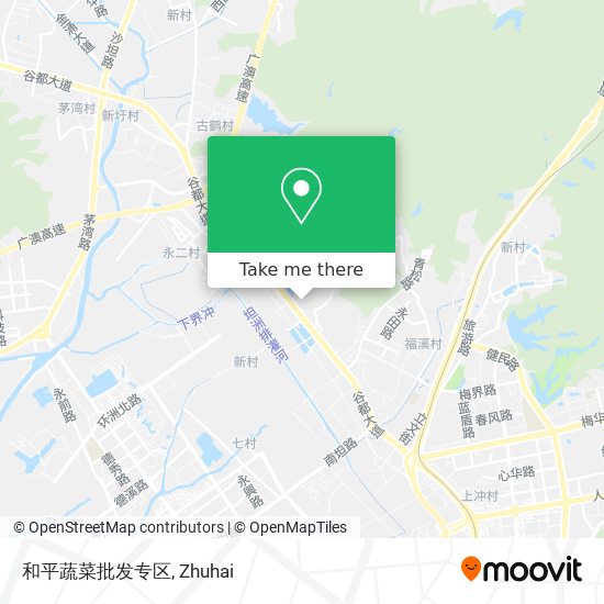 和平蔬菜批发专区 map