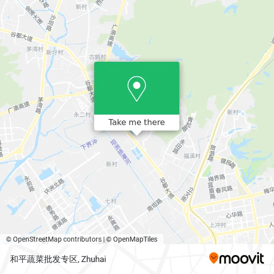 和平蔬菜批发专区 map