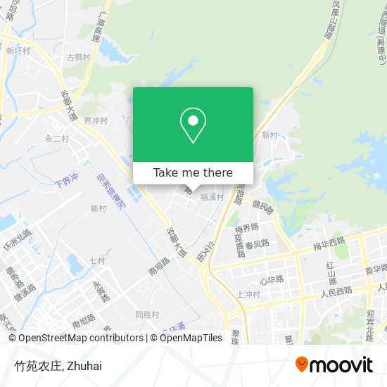 竹苑农庄 map