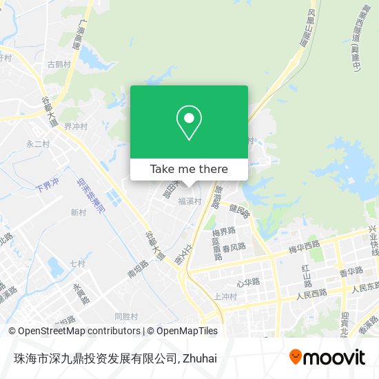 珠海市深九鼎投资发展有限公司 map