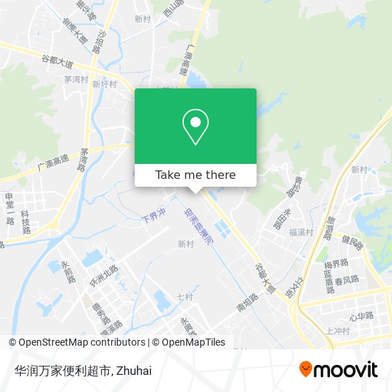 华润万家便利超市 map