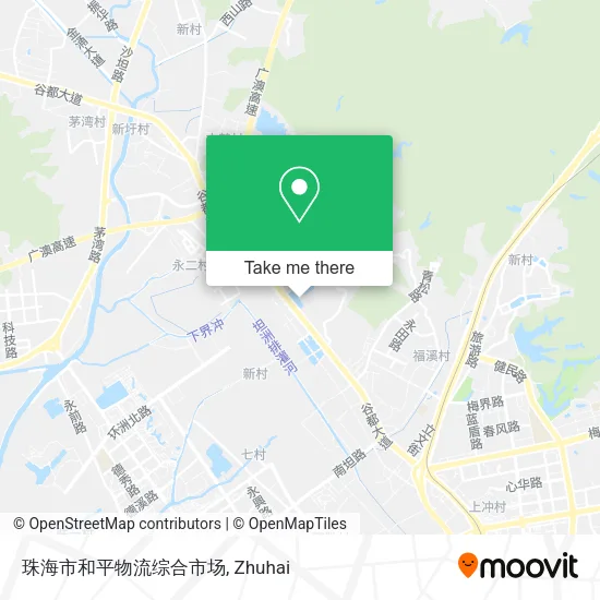 珠海市和平物流综合市场 map