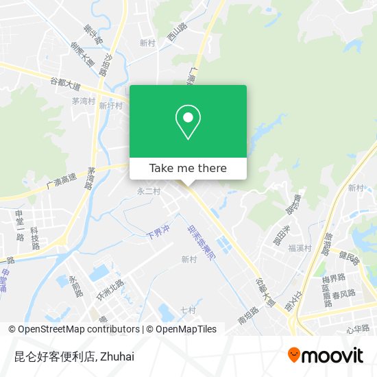 昆仑好客便利店 map