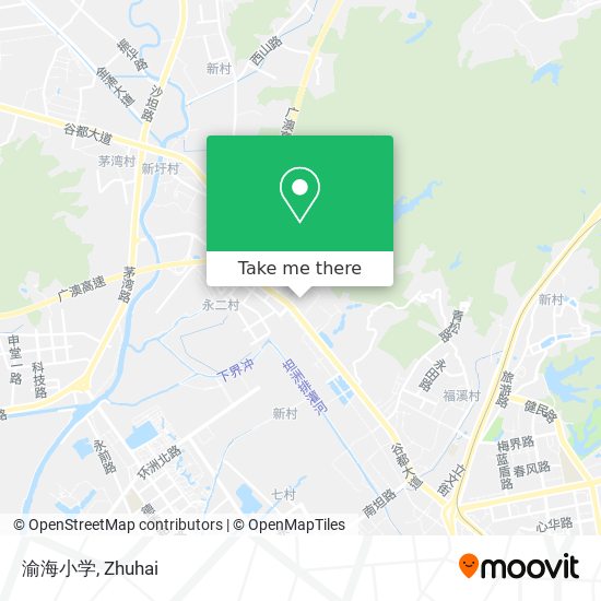 渝海小学 map