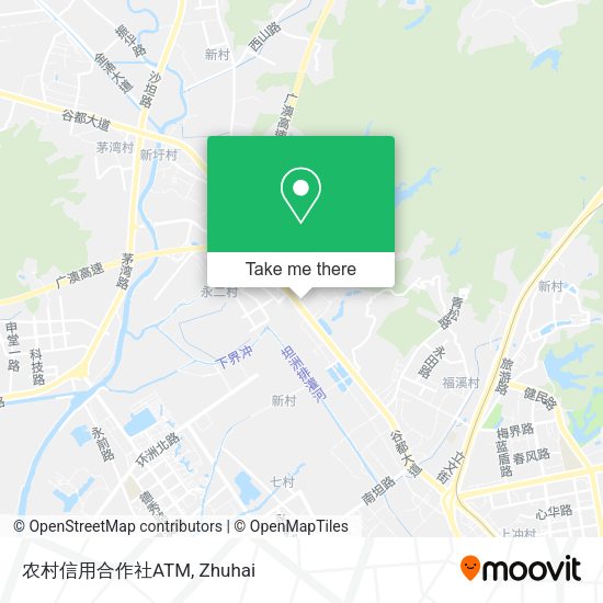 农村信用合作社ATM map