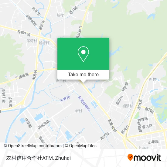 农村信用合作社ATM map