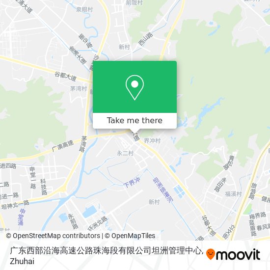 广东西部沿海高速公路珠海段有限公司坦洲管理中心 map