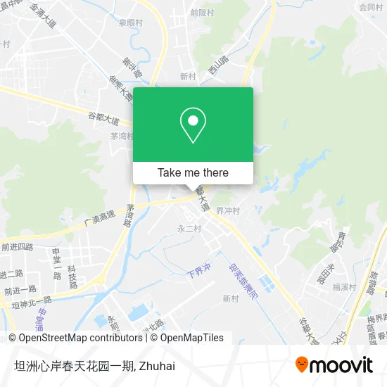 坦洲心岸春天花园一期 map