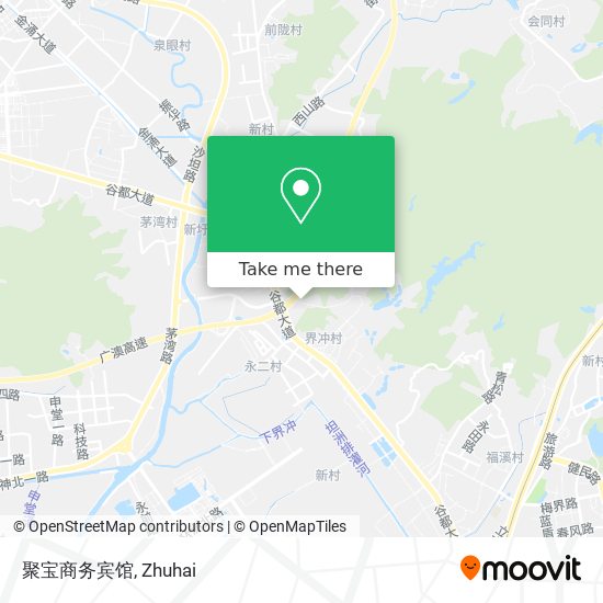 聚宝商务宾馆 map