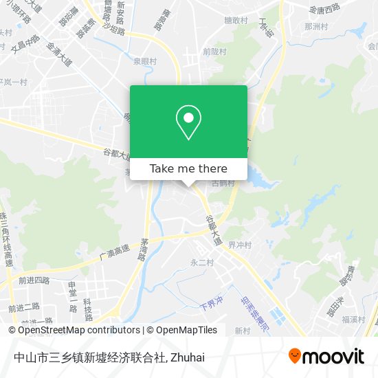 中山市三乡镇新墟经济联合社 map