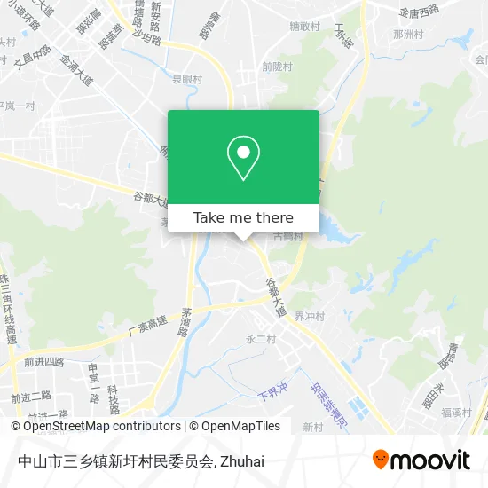 中山市三乡镇新圩村民委员会 map