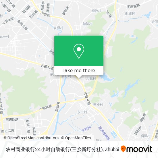 农村商业银行24小时自助银行(三乡新圩分社) map