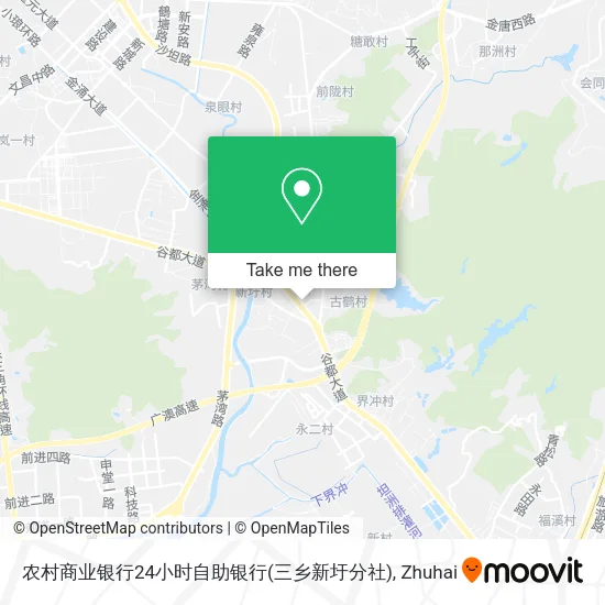 农村商业银行24小时自助银行(三乡新圩分社) map