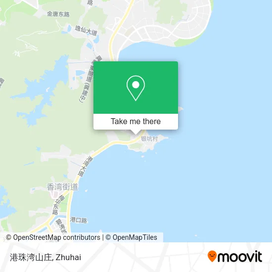 港珠湾山庄 map