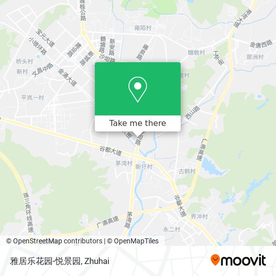 雅居乐花园-悦景园 map