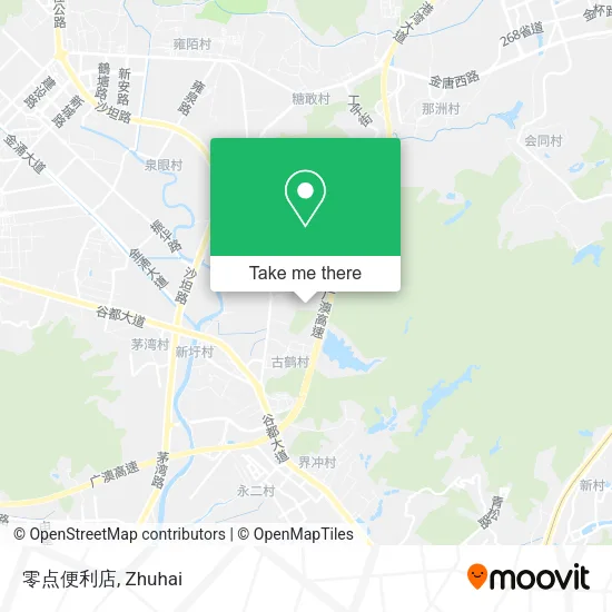 零点便利店 map