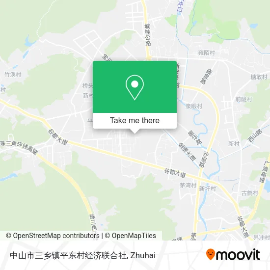 中山市三乡镇平东村经济联合社 map