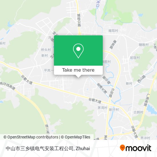 中山市三乡镇电气安装工程公司 map