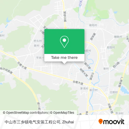 中山市三乡镇电气安装工程公司 map