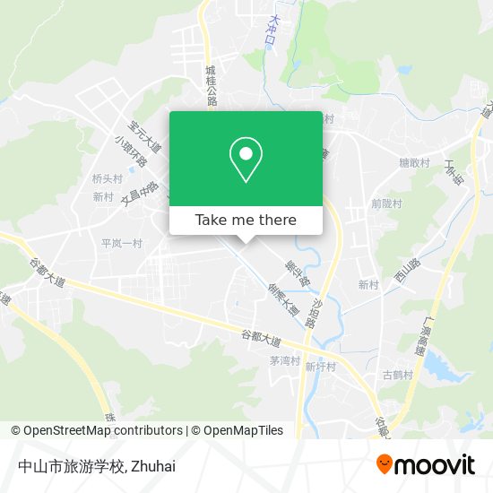 中山市旅游学校 map