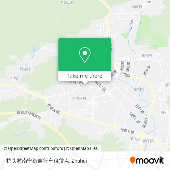 桥头村南宁街自行车租赁点 map