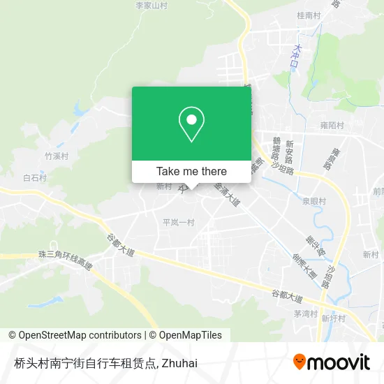 桥头村南宁街自行车租赁点 map