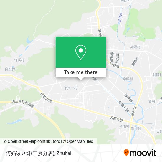 何妈绿豆饼(三乡分店) map