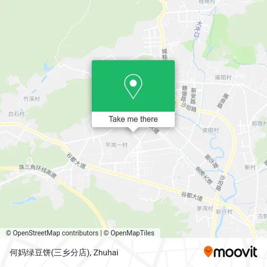 何妈绿豆饼(三乡分店) map