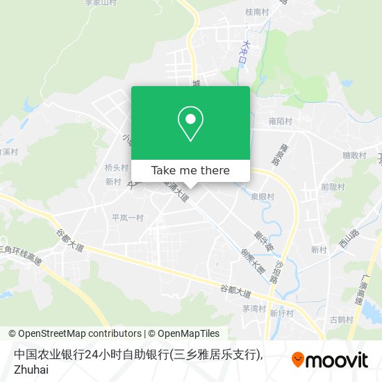 中国农业银行24小时自助银行(三乡雅居乐支行) map