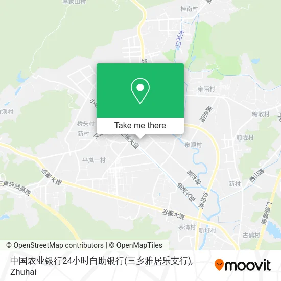 中国农业银行24小时自助银行(三乡雅居乐支行) map
