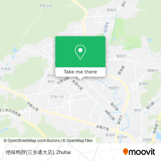 绝味鸭脖(三乡通大店) map