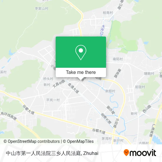 中山市第一人民法院三乡人民法庭 map