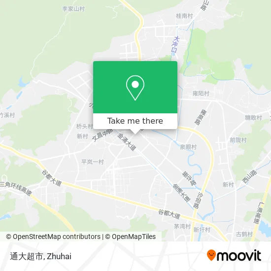 通大超市 map