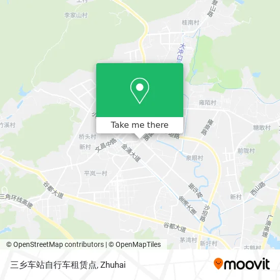 三乡车站自行车租赁点 map