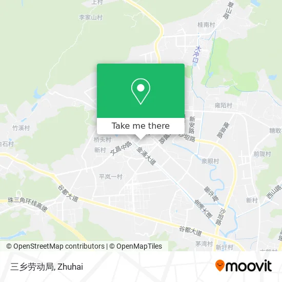 三乡劳动局 map