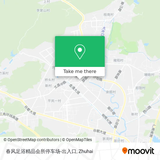 春风足浴精品会所停车场-出入口 map