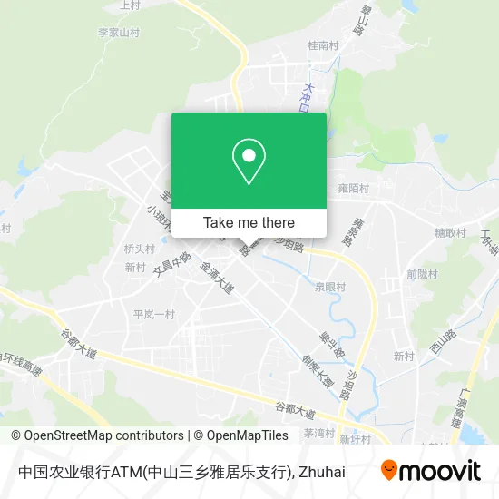 中国农业银行ATM(中山三乡雅居乐支行) map