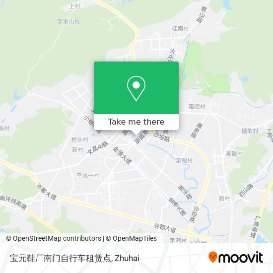 宝元鞋厂南门自行车租赁点 map