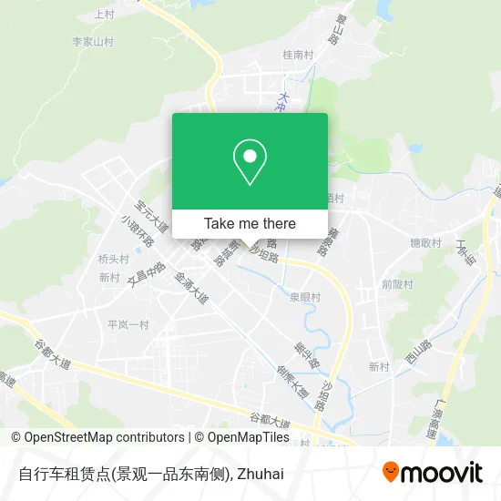 自行车租赁点(景观一品东南侧) map