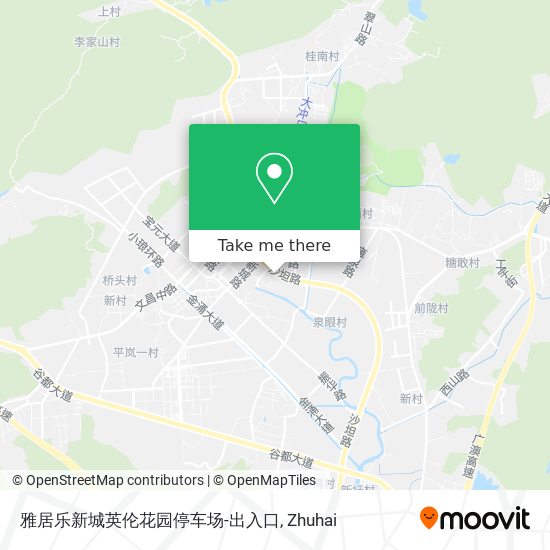 雅居乐新城英伦花园停车场-出入口 map