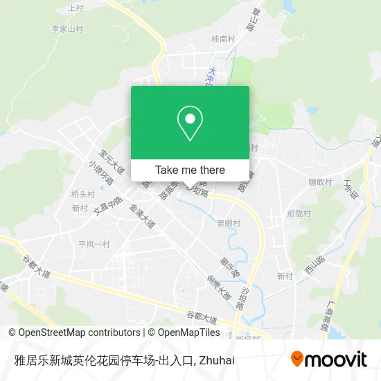 雅居乐新城英伦花园停车场-出入口 map
