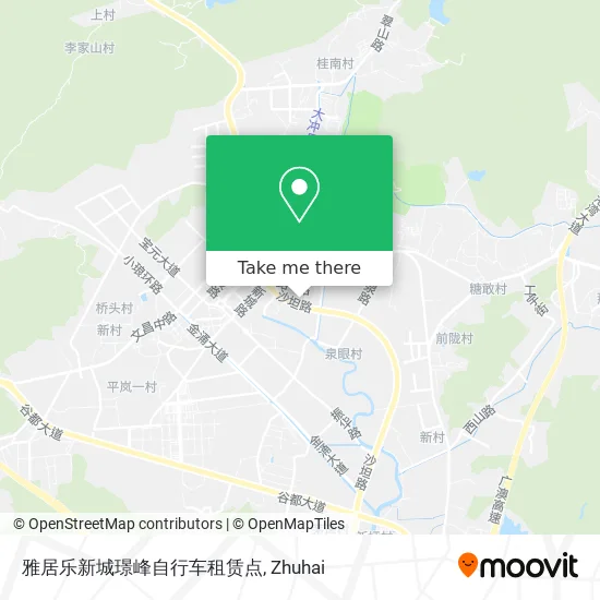 雅居乐新城璟峰自行车租赁点 map