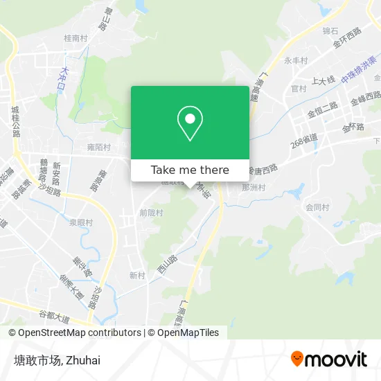 塘敢市场 map