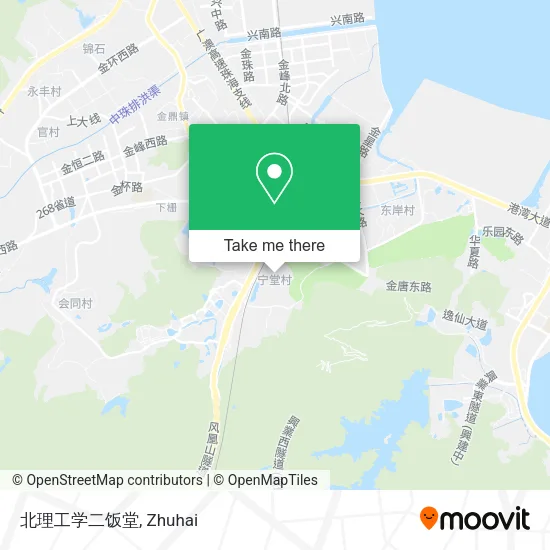 北理工学二饭堂 map