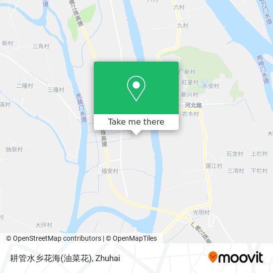 耕管水乡花海(油菜花) map