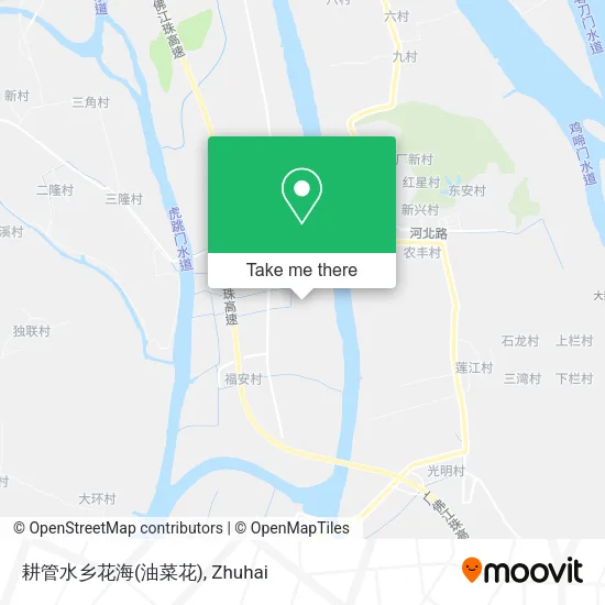 耕管水乡花海(油菜花) map