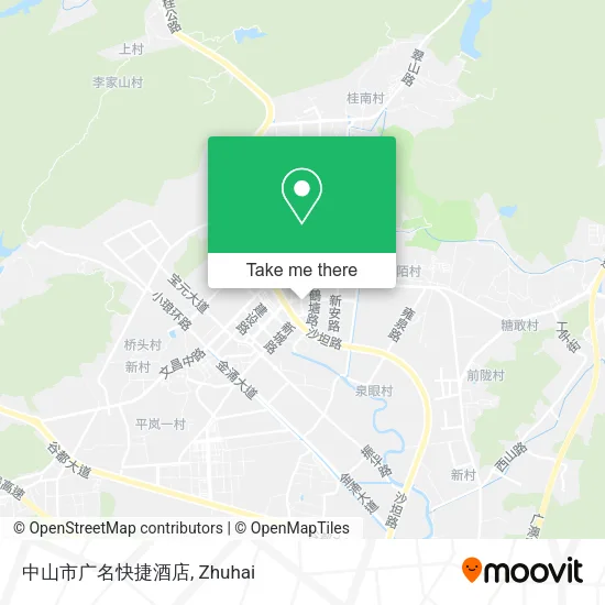 中山市广名快捷酒店 map