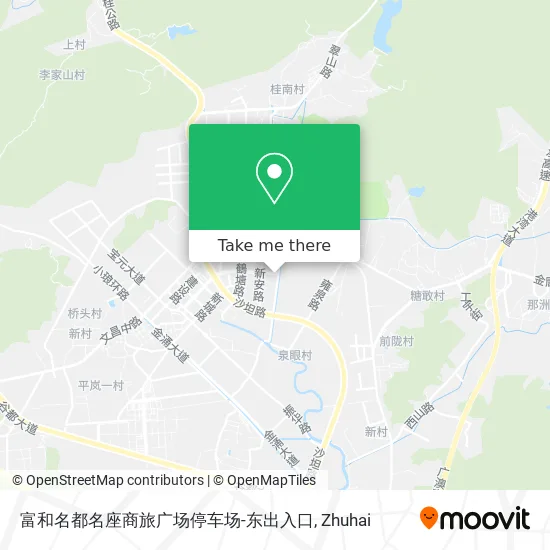 富和名都名座商旅广场停车场-东出入口 map